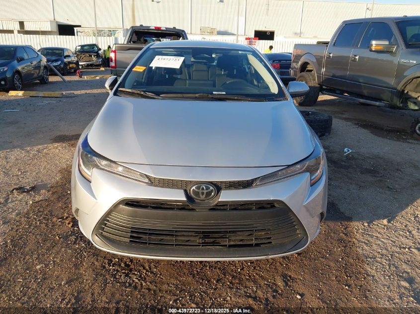 2025 Toyota Corolla Le VIN: 5YFB4MDEXSP261865 Lot: 43972723