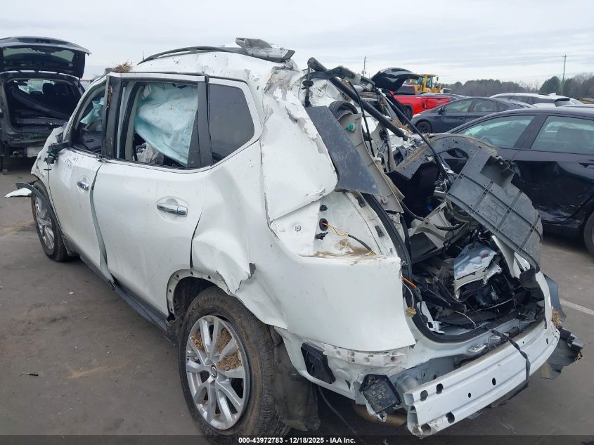 2017 Nissan Rogue Sv VIN: KNMAT2MT5HP591974 Lot: 43972783