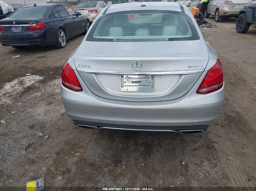 2015 Mercedes-Benz C 300 4Matic VIN: 55SWF4KB0FU003214 Lot: 43972801