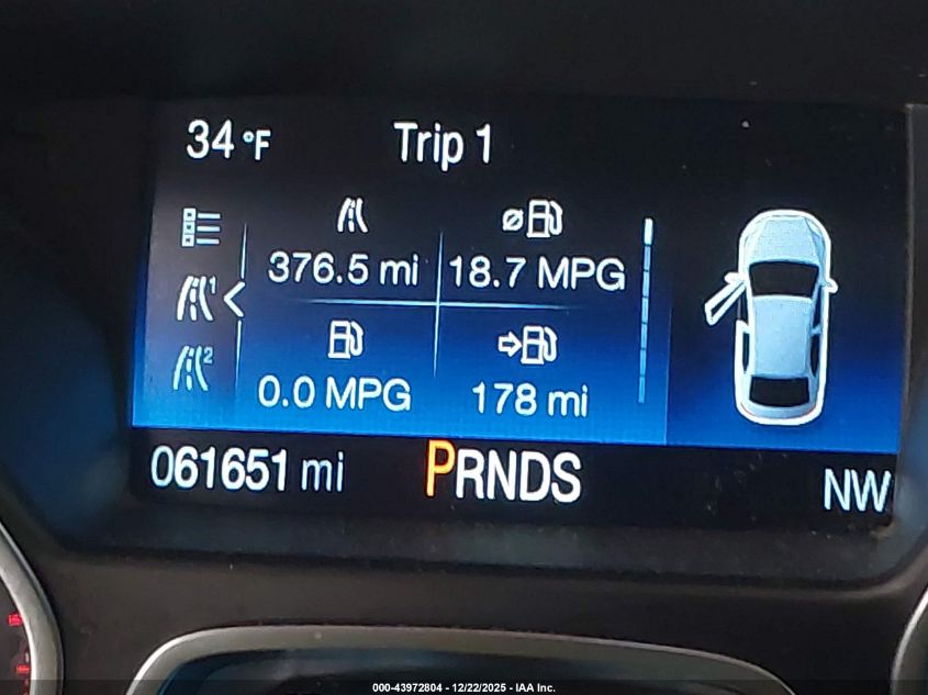 2019 Ford Escape S VIN: 1FMCU0F76KUA87299 Lot: 43972804