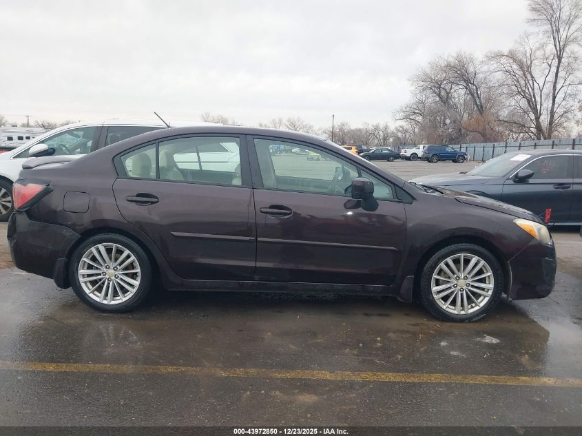 2012 Subaru Impreza 2.0I Premium VIN: JF1GJAD6XCH010501 Lot: 43972850