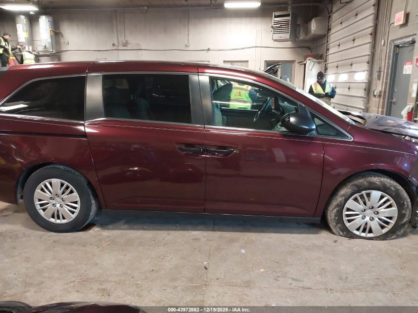2014 Honda Odyssey Lx VIN: 5FNRL5H24EB103206 Lot: 43972882