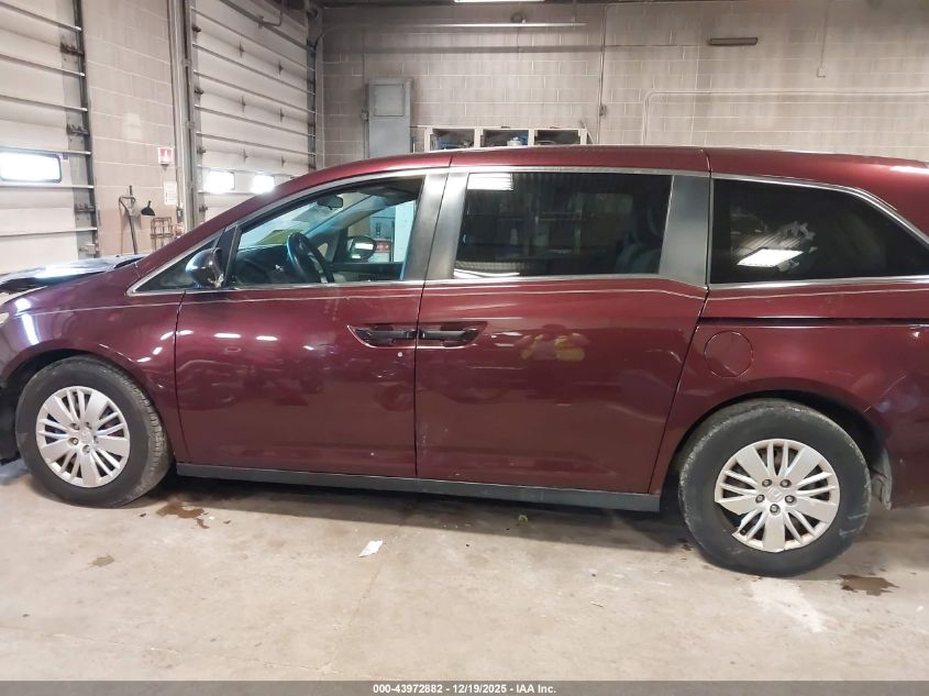 2014 Honda Odyssey Lx VIN: 5FNRL5H24EB103206 Lot: 43972882