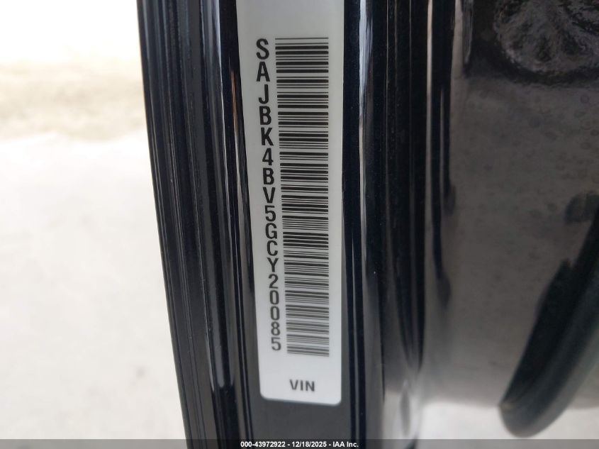 2016 Jaguar Xf 35T Prestige VIN: SAJBK4BV5GCY20085 Lot: 43972922