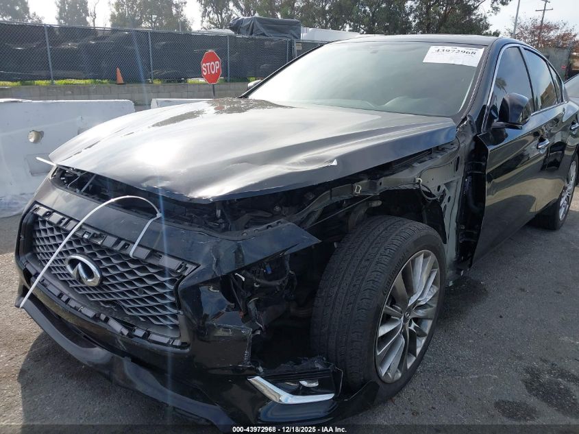 2019 Infiniti Q50 3.0T Luxe VIN: JN1EV7AR8KM552583 Lot: 43972968