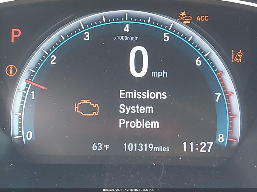 2019 Honda Civic Touring VIN: JHMFC1F91KX002314 Lot: 43972978