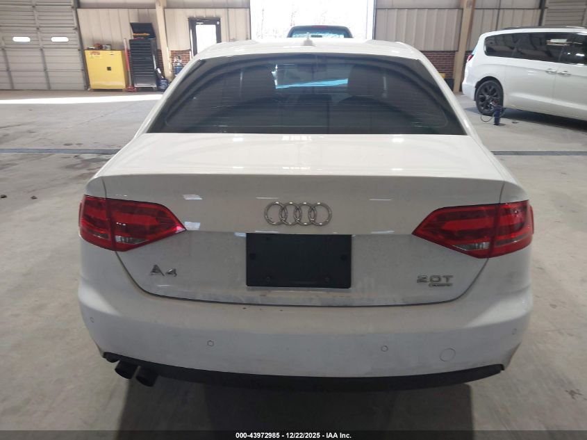 2009 Audi A4 2.0T Premium VIN: WAUSF78K29N055696 Lot: 43972985