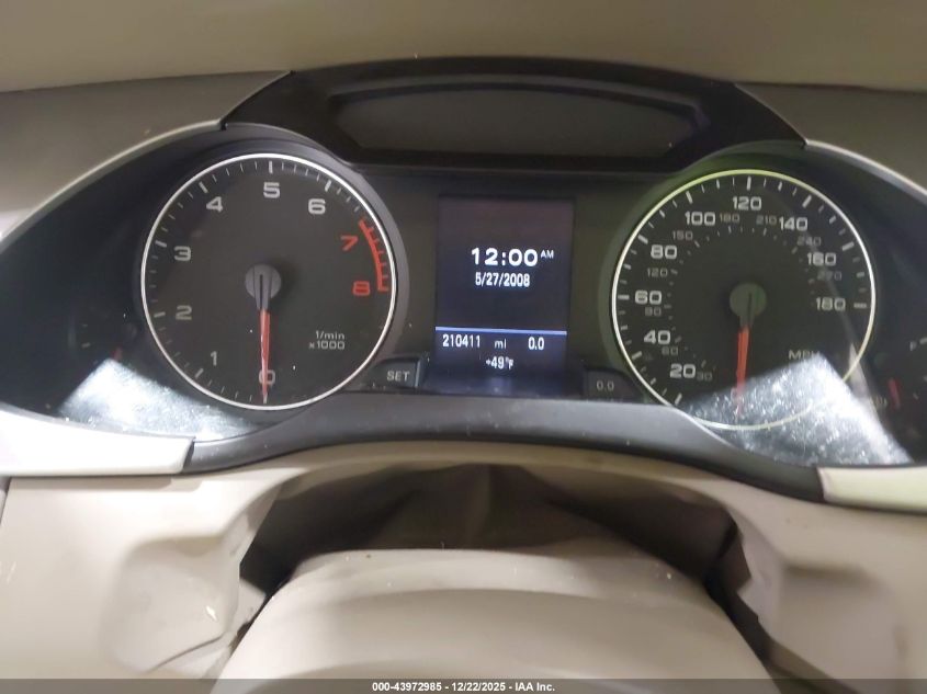 2009 Audi A4 2.0T Premium VIN: WAUSF78K29N055696 Lot: 43972985