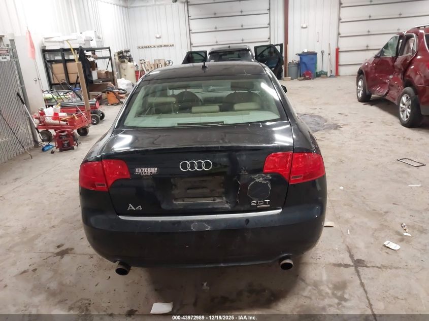 2008 Audi A4 2.0T/2.0T Special Edition VIN: WAUDF78E78A150666 Lot: 43972989