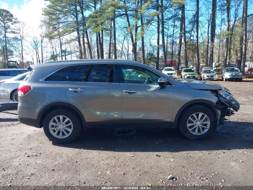2017 Kia Sorento 2.4L Lx VIN: 5XYPGDA38HG262431 Lot: 43973011