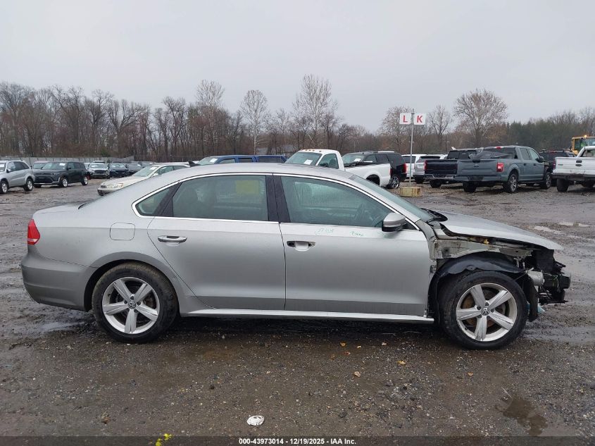 2013 Volkswagen Passat 2.5L Se VIN: 1VWBP7A36DC010409 Lot: 43973014