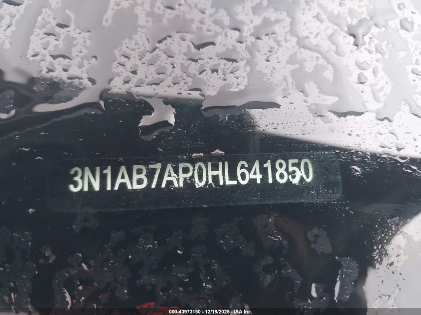 2017 Nissan Sentra S VIN: 3N1AB7AP0HL641850 Lot: 43973150