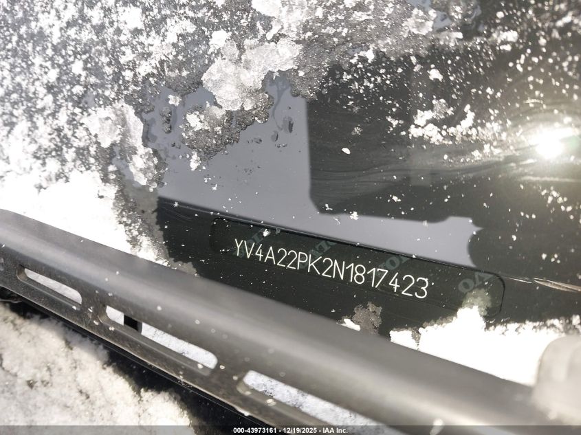 2022 Volvo Xc90 T6 Momentum 7 Passenger VIN: YV4A22PK2N1817423 Lot: 43973161