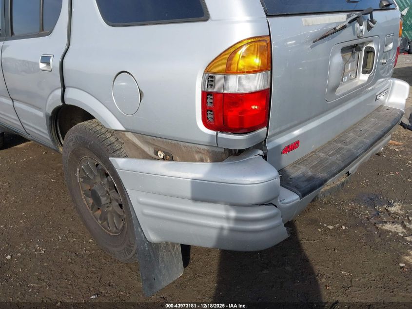 2000 Honda Passport Ex/Lx VIN: 4S6DM58W5Y4411140 Lot: 43973181