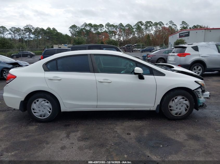 2013 Honda Civic Lx VIN: 19XFB2F51DE089674 Lot: 43973193