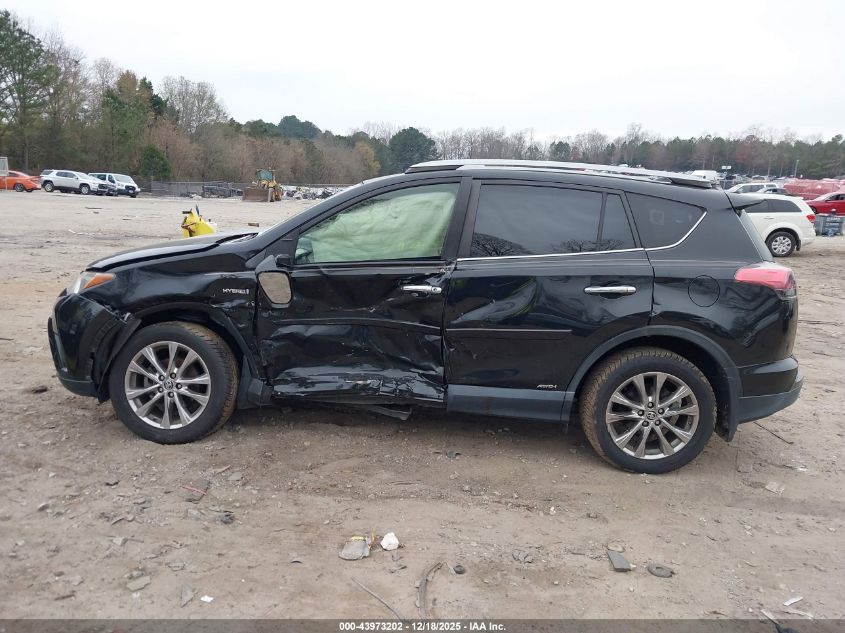 2018 Toyota Rav4 Hybrid Limited VIN: JTMDJREVXJD201440 Lot: 43973202