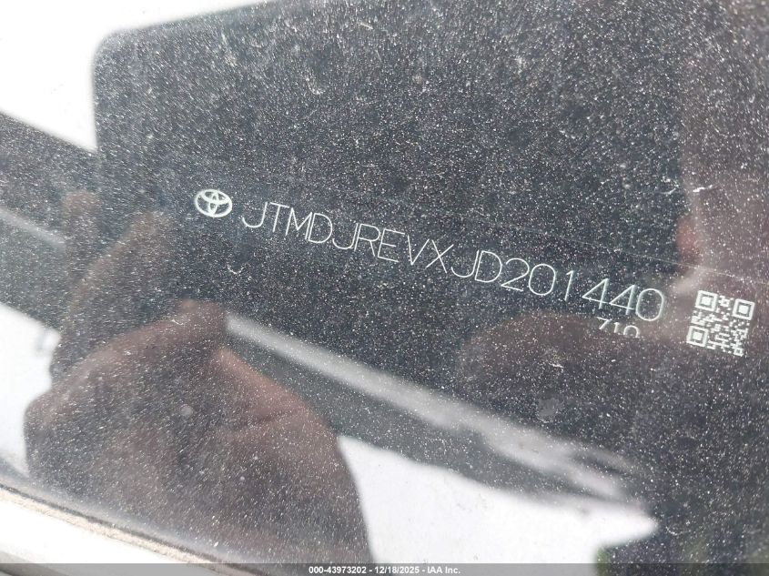 2018 Toyota Rav4 Hybrid Limited VIN: JTMDJREVXJD201440 Lot: 43973202