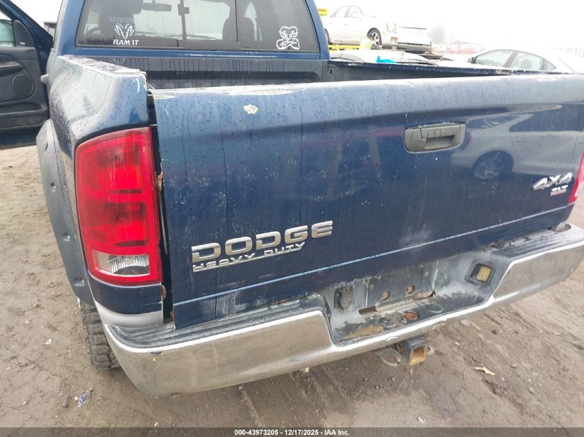 2003 Dodge Ram 2500 Slt/Laramie/St VIN: 3D7KU28D43G732704 Lot: 43973205