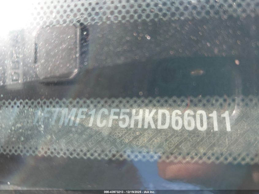 2017 Ford F-150 Xl VIN: 1FTMF1CF5HKD66011 Lot: 43973213