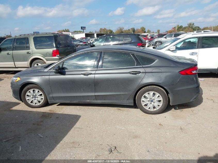 2019 Ford Fusion S VIN: 3FA6P0G76KR286521 Lot: 43973217
