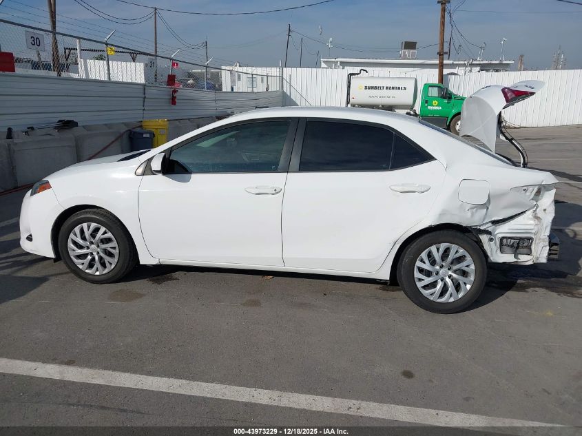 2018 Toyota Corolla Le VIN: 5YFBURHE0JP830437 Lot: 43973229