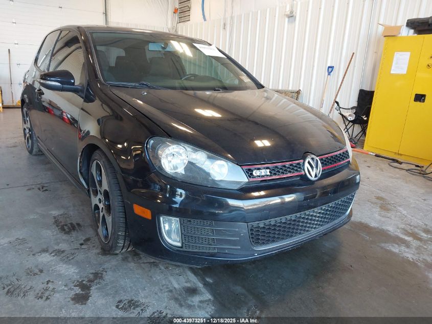 2012 Volkswagen Gti 2-Door VIN: WVWFD7AJXCW112823 Lot: 43973251