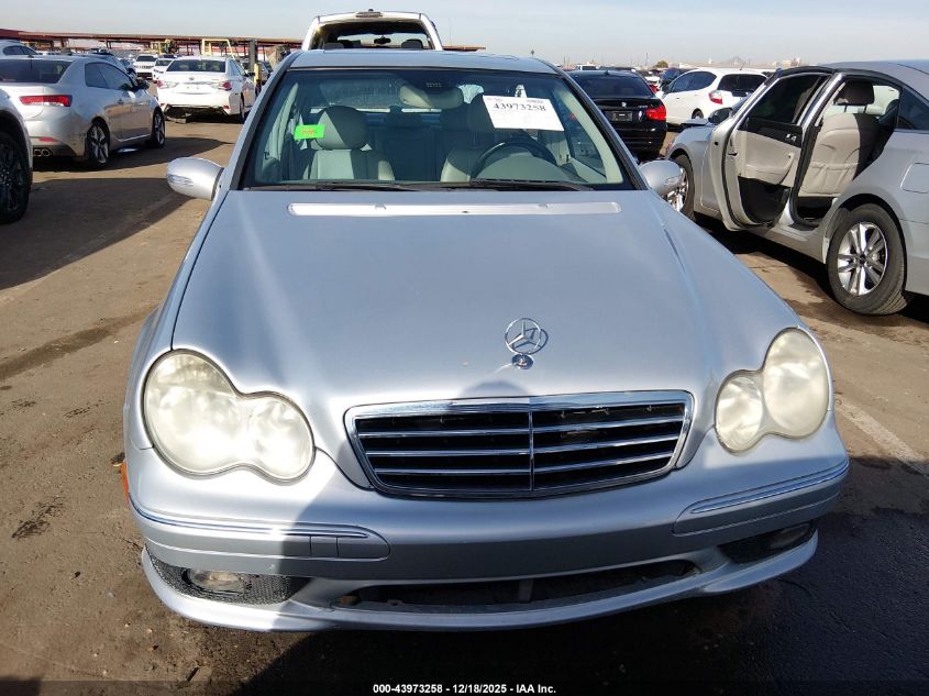 2006 Mercedes-Benz C 230 Sport VIN: WDBRF52H86F793476 Lot: 43973258