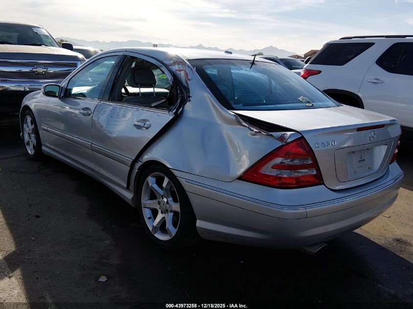 2006 Mercedes-Benz C 230 Sport VIN: WDBRF52H86F793476 Lot: 43973258