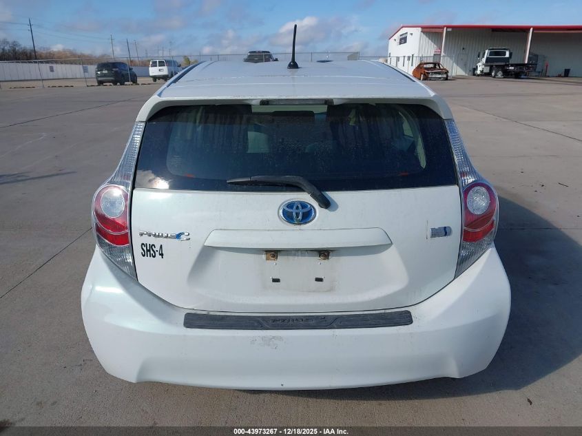 2014 Toyota Prius C One VIN: JTDKDTB33E1561395 Lot: 43973267