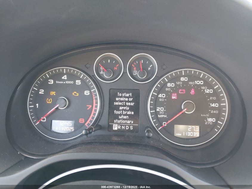 2009 Audi A3 2.0T VIN: WAUHE78PX9A089191 Lot: 43973268