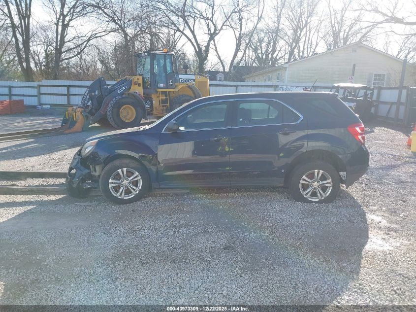 2017 Chevrolet Equinox Ls VIN: 2GNALBEK6H1567273 Lot: 43973309