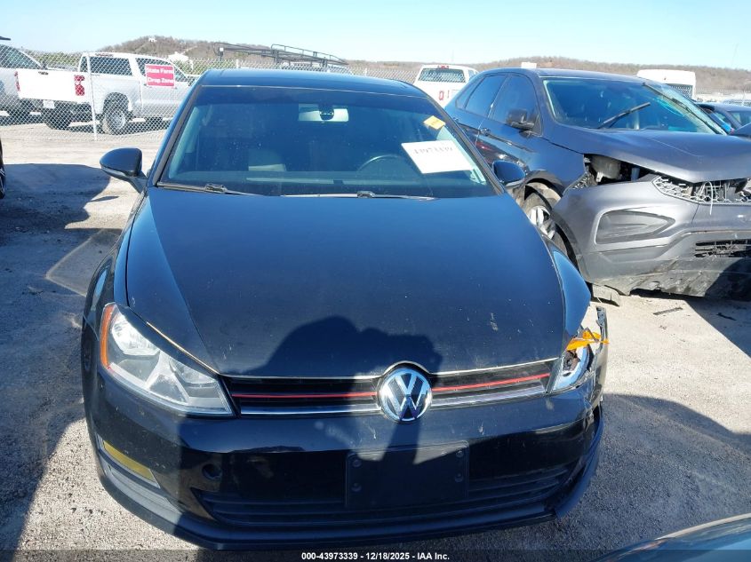 2016 Volkswagen Golf Tsi Se 4-Door VIN: 3VW217AU3GM008422 Lot: 43973339