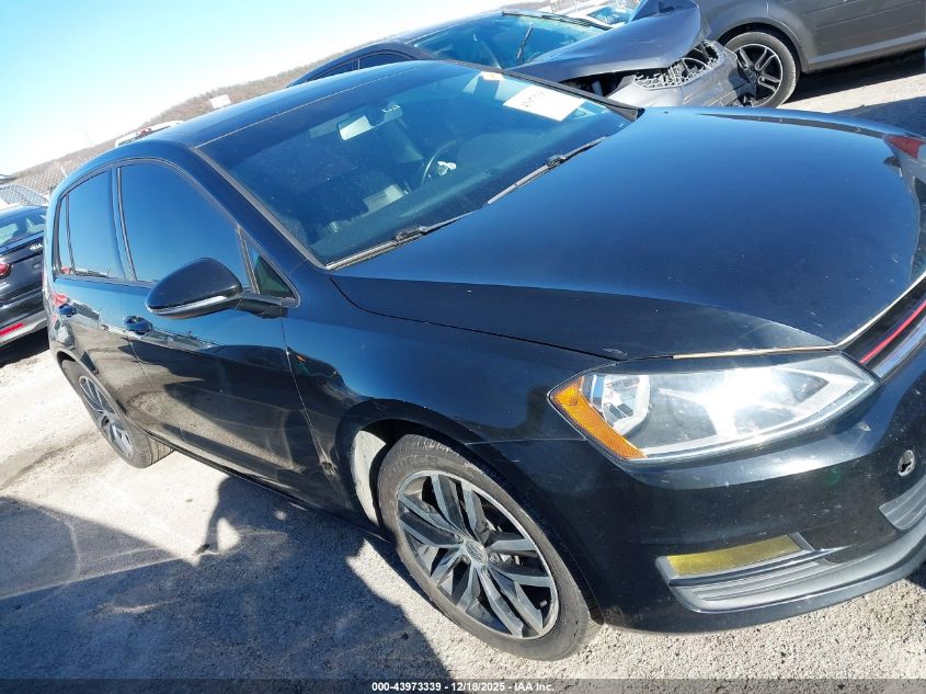 2016 Volkswagen Golf Tsi Se 4-Door VIN: 3VW217AU3GM008422 Lot: 43973339