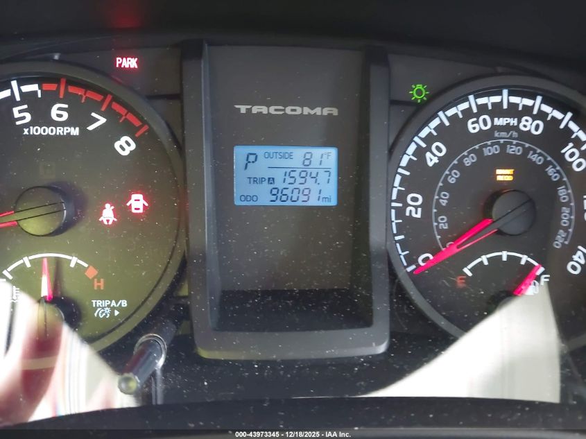 2017 Toyota Tacoma Sr VIN: 5TFAX5GN4HX092683 Lot: 43973345