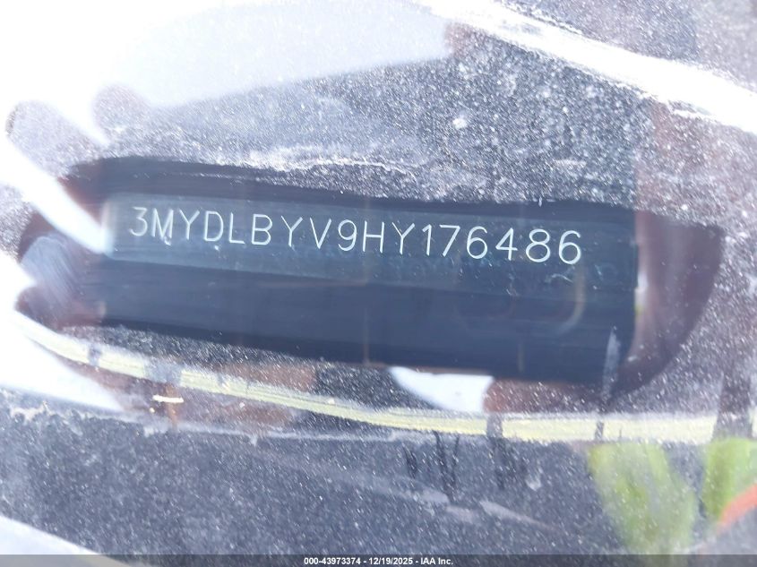 2017 Toyota Yaris Ia VIN: 3MYDLBYV9HY176486 Lot: 43973374