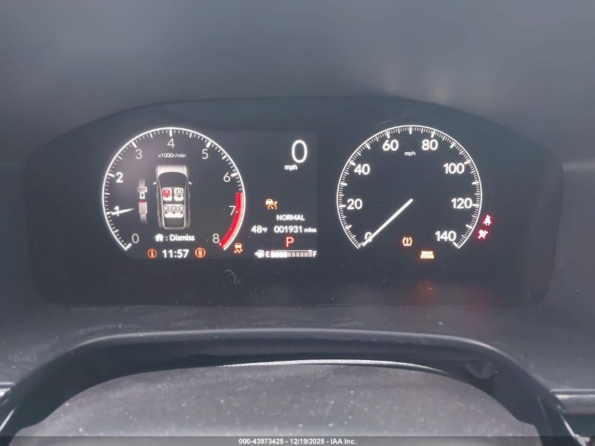 2025 Honda Cr-V Ex-L Awd VIN: 2HKRS4H74SH493617 Lot: 43973425