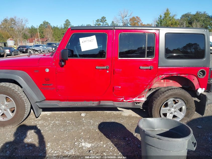 2014 Jeep Wrangler Unlimited Sport VIN: 1C4BJWDGXEL299034 Lot: 43973427