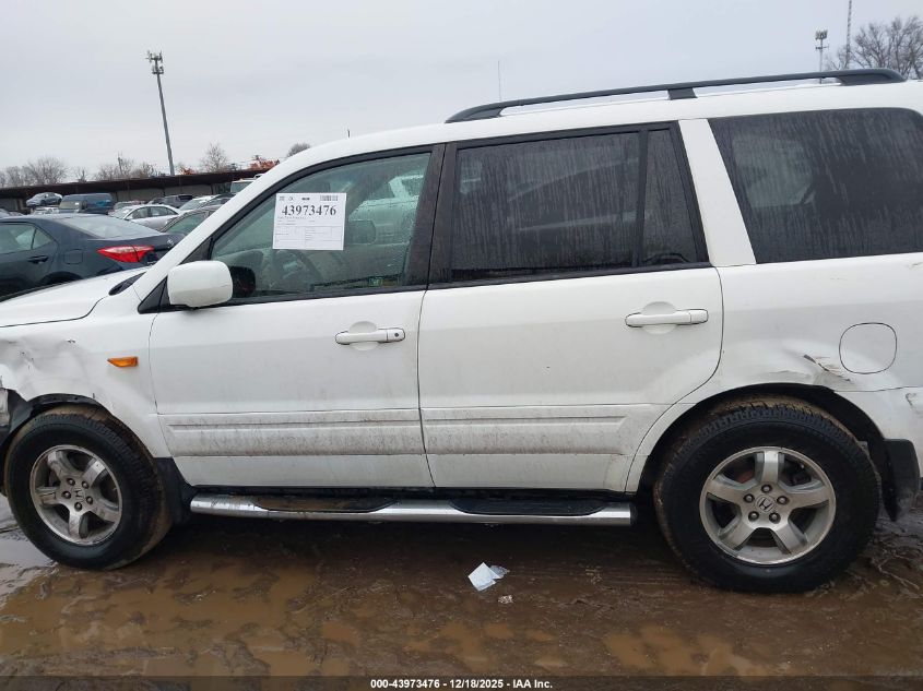 2008 Honda Pilot Ex-L VIN: 5FNYF18608B000383 Lot: 43973476