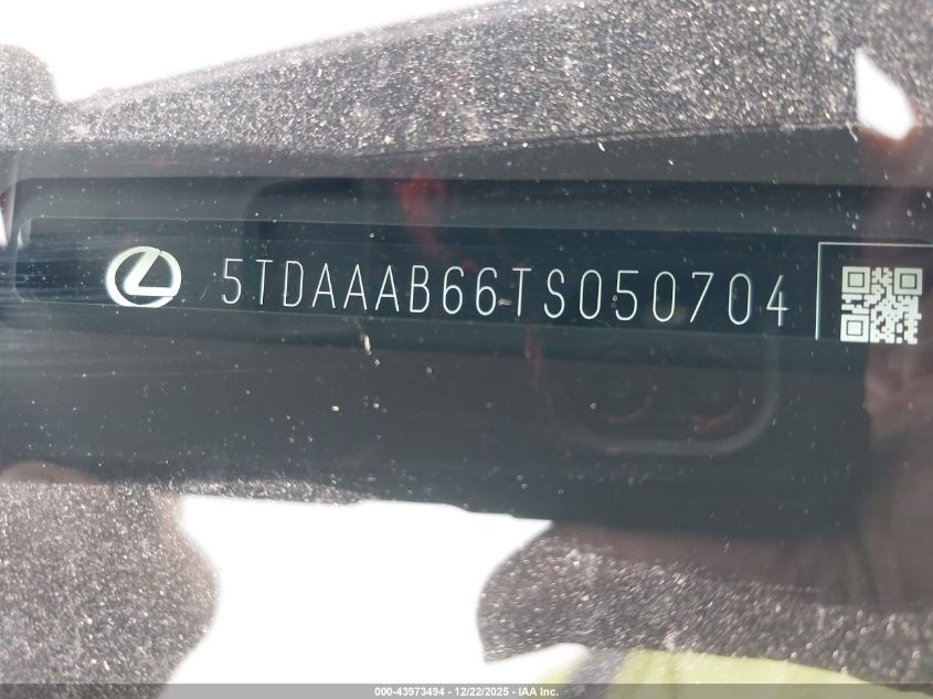 2026 Lexus Tx Tx 350 Premium VIN: 5TDAAAB66TS050704 Lot: 43973494