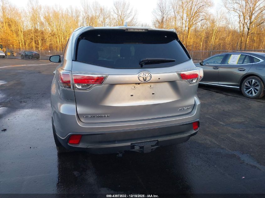 2014 Toyota Highlander Xle V6 VIN: 5TDJKRFHXES013200 Lot: 43973532