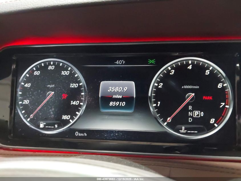 2016 Mercedes-Benz S 550 4Matic VIN: WDDUG8FB7GA214952 Lot: 43973553