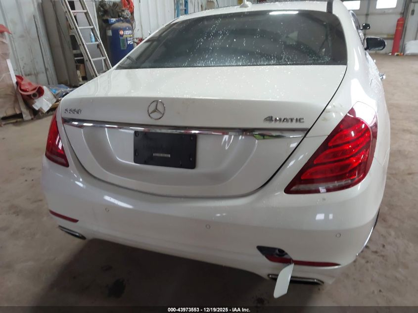 2016 Mercedes-Benz S 550 4Matic VIN: WDDUG8FB7GA214952 Lot: 43973553