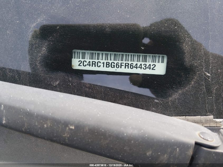 2015 Chrysler Town & Country Touring VIN: 2C4RC1BG6FR644342 Lot: 43973618