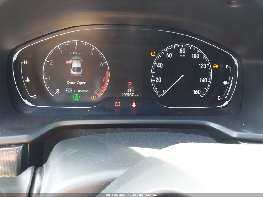 2019 Honda Accord Sport VIN: 1HGCV1F37KA031640 Lot: 43973635