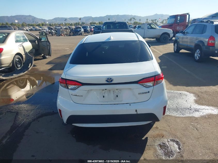 2022 Toyota Corolla Hybrid Le VIN: JTDEAMDE4N3001173 Lot: 43973652