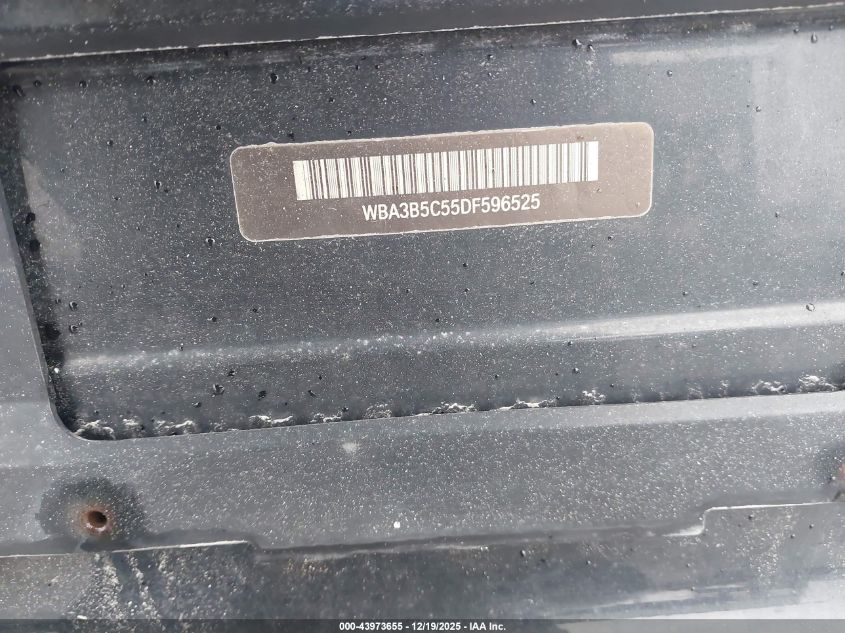 2013 BMW 328I xDrive VIN: WBA3B5C55DF596525 Lot: 43973655