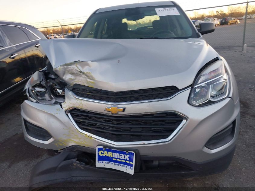 2017 Chevrolet Equinox Ls VIN: 2GNALBEK4H1526835 Lot: 43973665