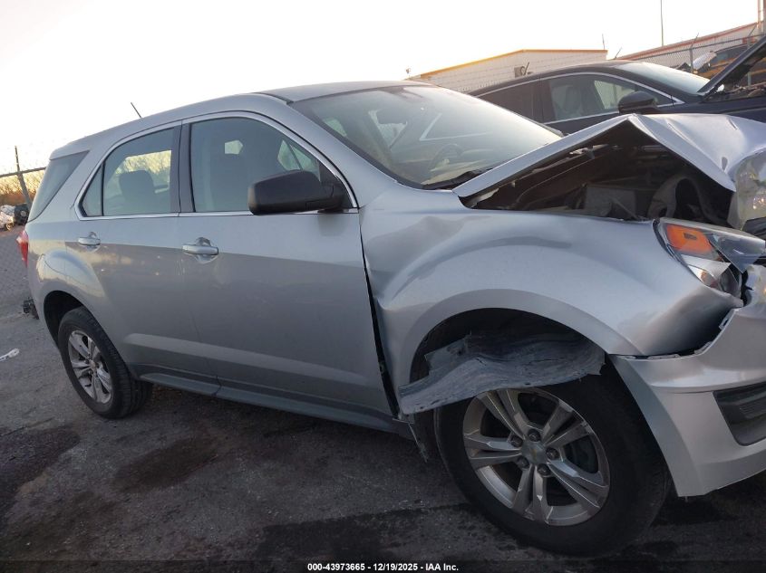 2017 Chevrolet Equinox Ls VIN: 2GNALBEK4H1526835 Lot: 43973665