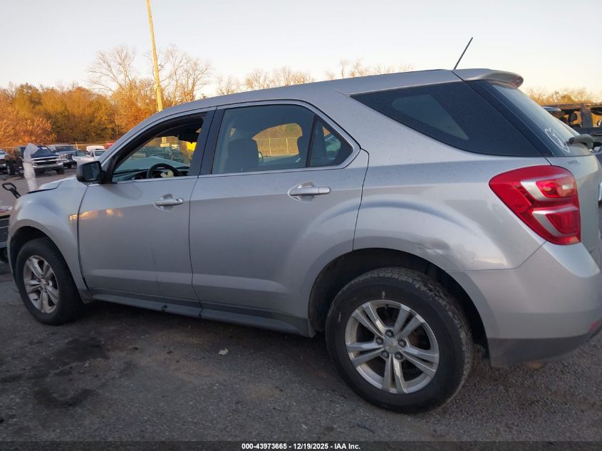 2017 Chevrolet Equinox Ls VIN: 2GNALBEK4H1526835 Lot: 43973665