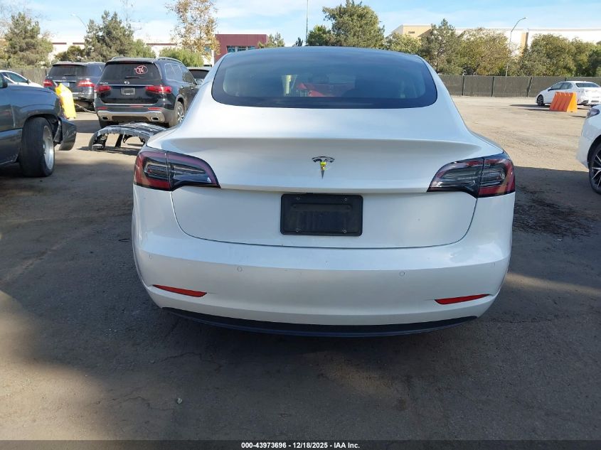 2022 Tesla Model 3 Rear-Wheel Drive VIN: 5YJ3E1EA0NF323415 Lot: 43973696